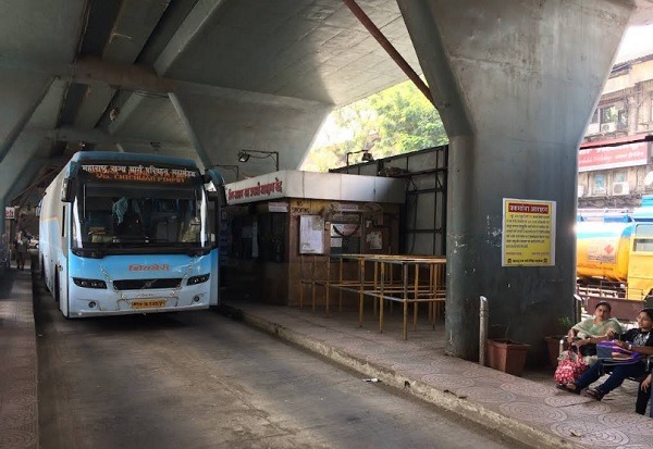 msrtc shivneri bus stand dadar